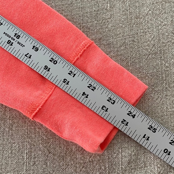 Mossimo Neon Coral 'Love' Zip Hoodie Sweatshirt - Size M - Picture 7 of 9